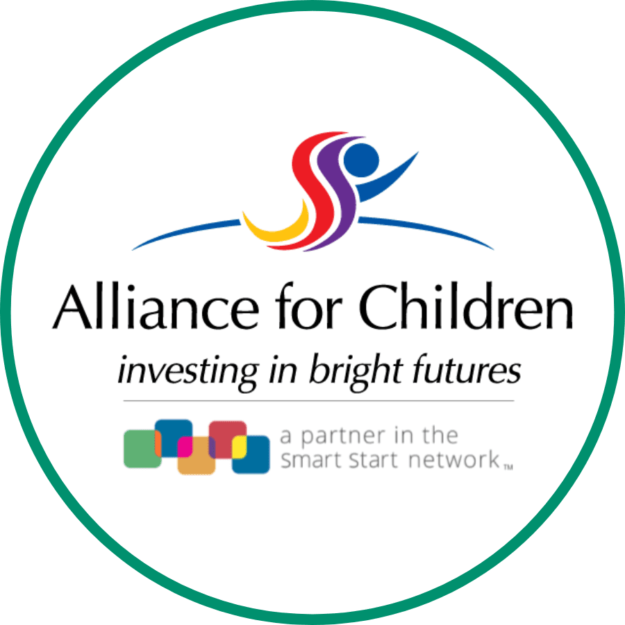 Alliance for Children logo in a circle with a green outline.