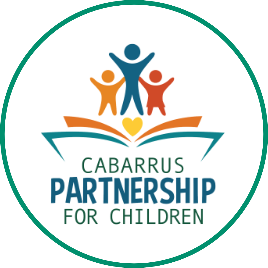 Cabarrus Partnership for Children logo in a circle with a green outline.